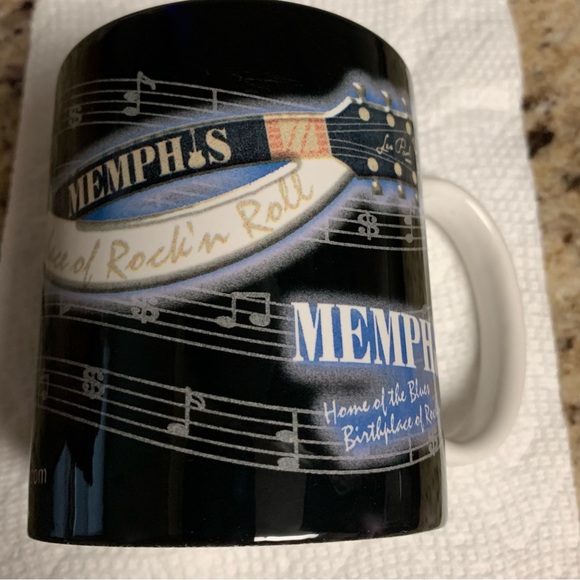 MUG MEMPHIS BIRTHPLACE & HOUSE OF ROCK & ROLL & HOME OF THE BLUES ELVIS VTG NWOT - Picture 11 of 14